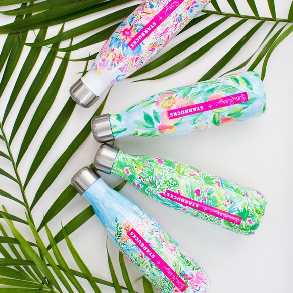 Lilly Pulitzer + Starbucks + S’well Limited Edition Water Bottle - Picture 1 of 15